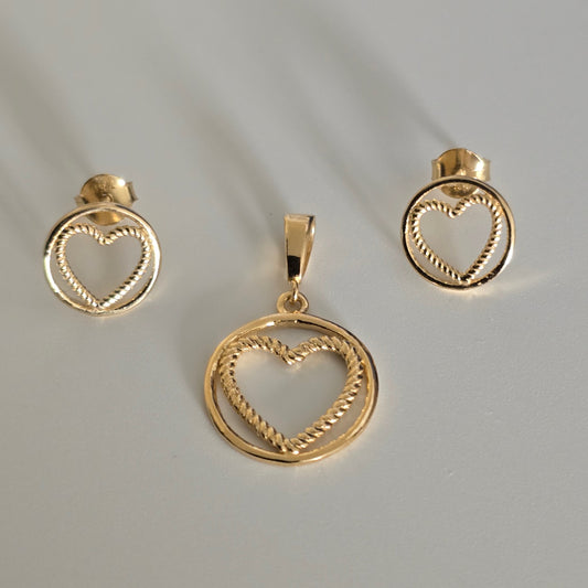 Twisted heart mini set