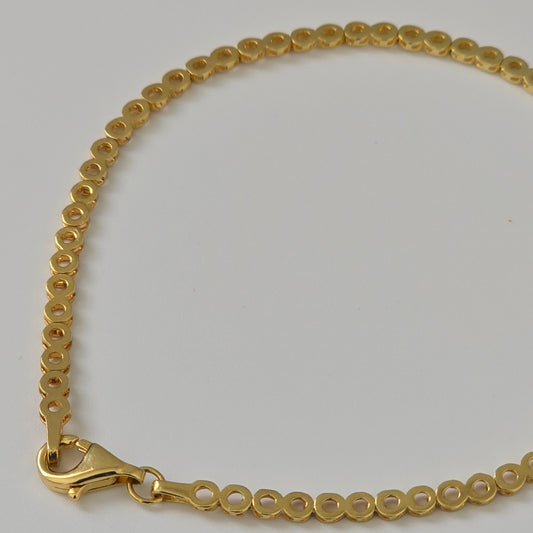 Open circle link bracelet