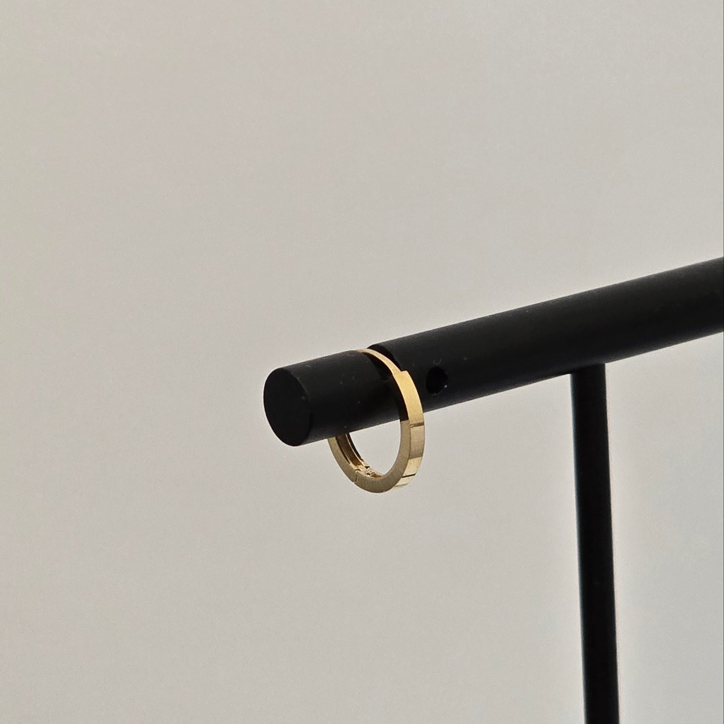 Structured Huggie hoop