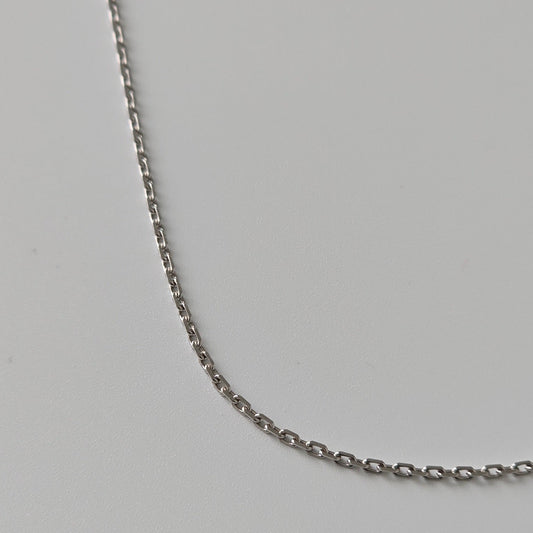 Cable necklace- White gold