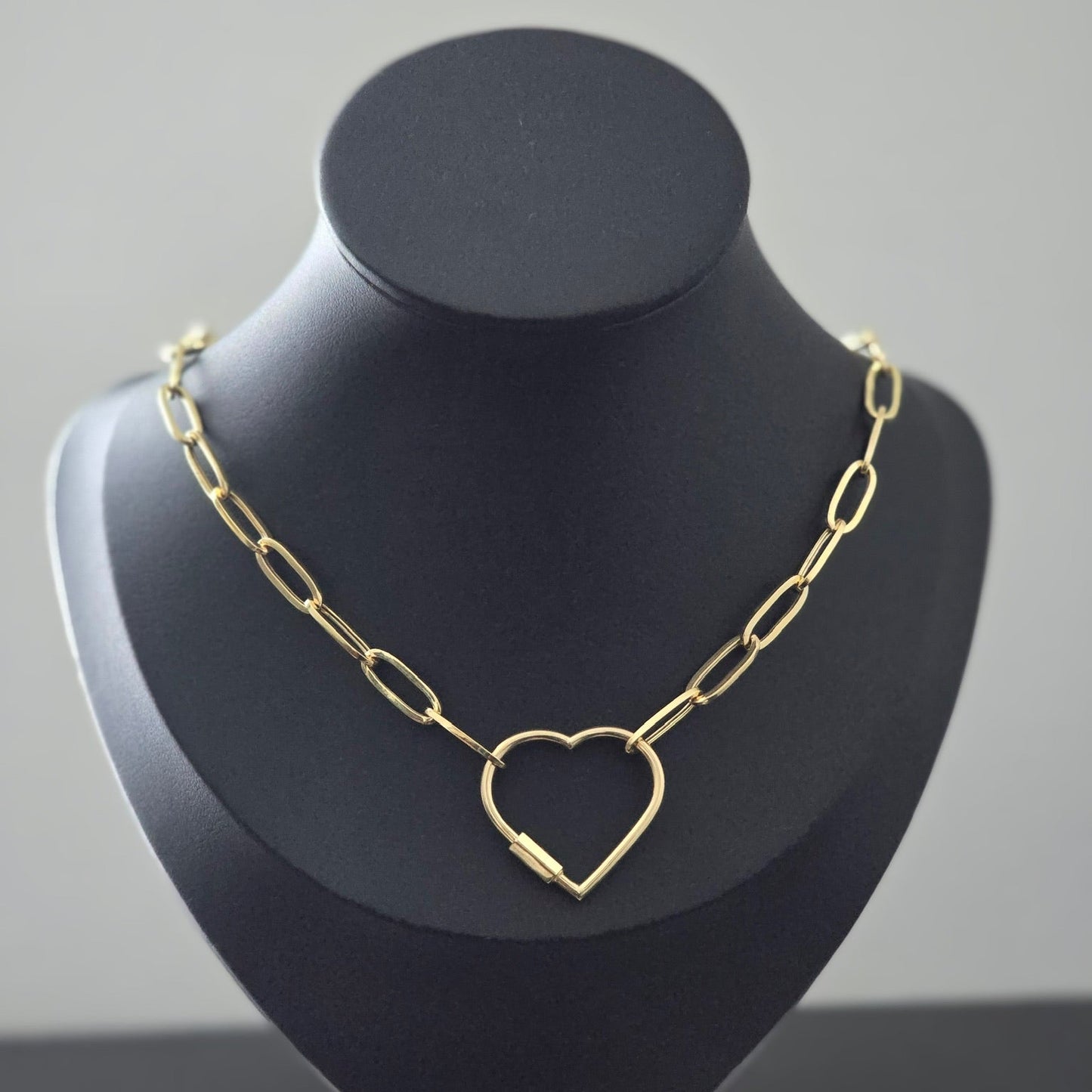 Paperclip heart Necklace