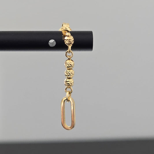 Clip dangle earrings