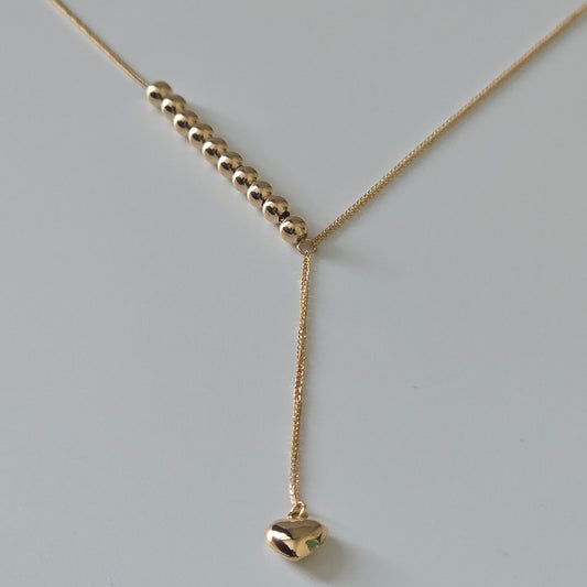 Beaded drop necklace