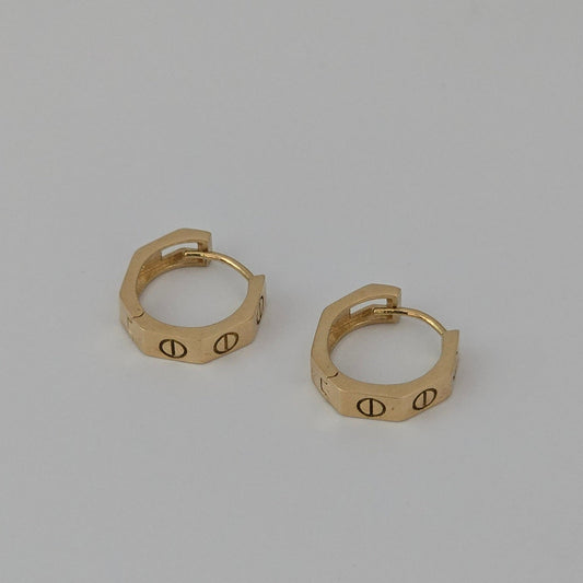 Inspired huggie hoops