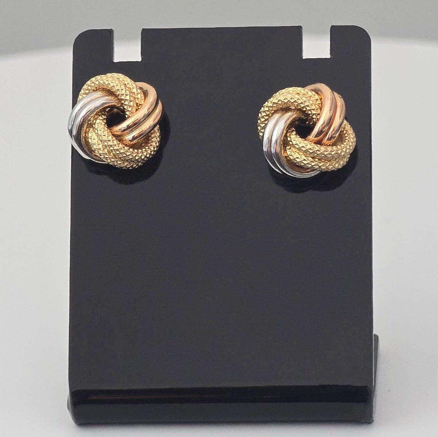 Knot stud (Three-tone)