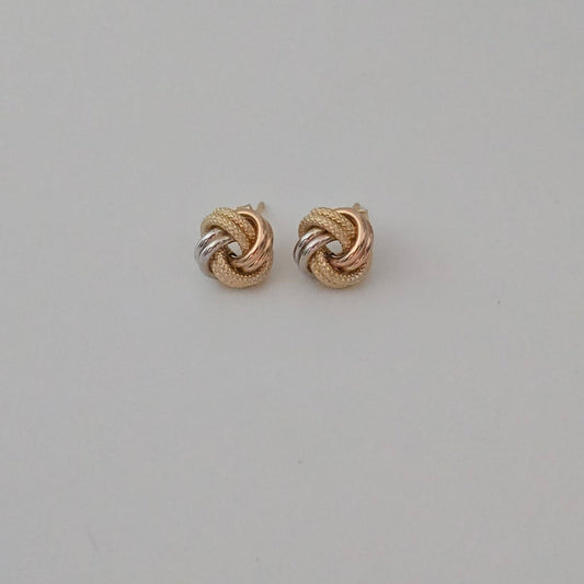 Knot stud (Three-tone)