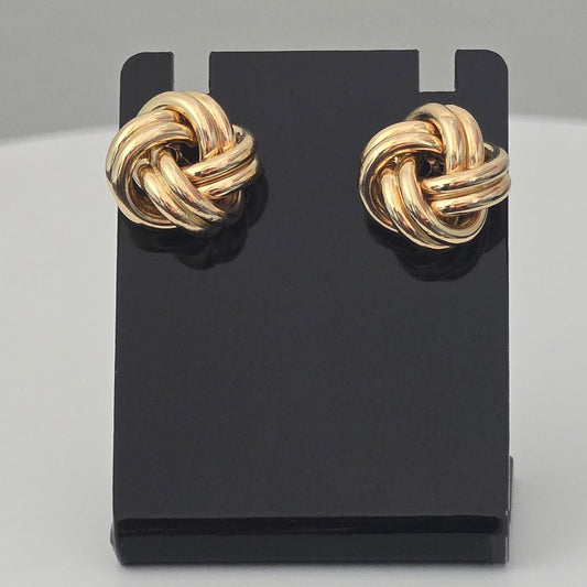 Knot studs (Yellow Gold)