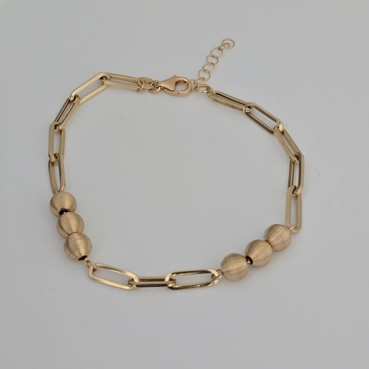 Paperclip and Ball bracelet