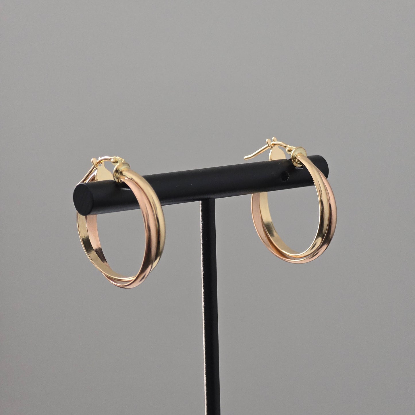 Two-tone round hoop