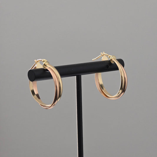 Two-tone round hoop