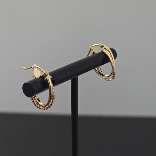 Mini two-tone hoop