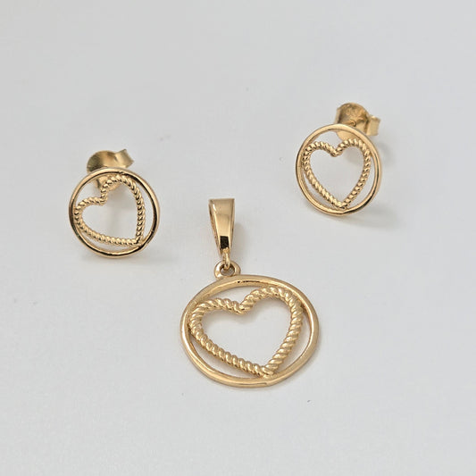 Twisted heart mini set