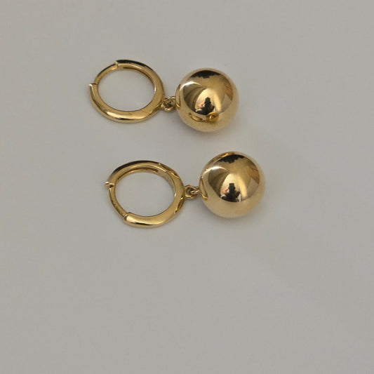 Boucles d'oreilles créoles Huggie (Or jaune)