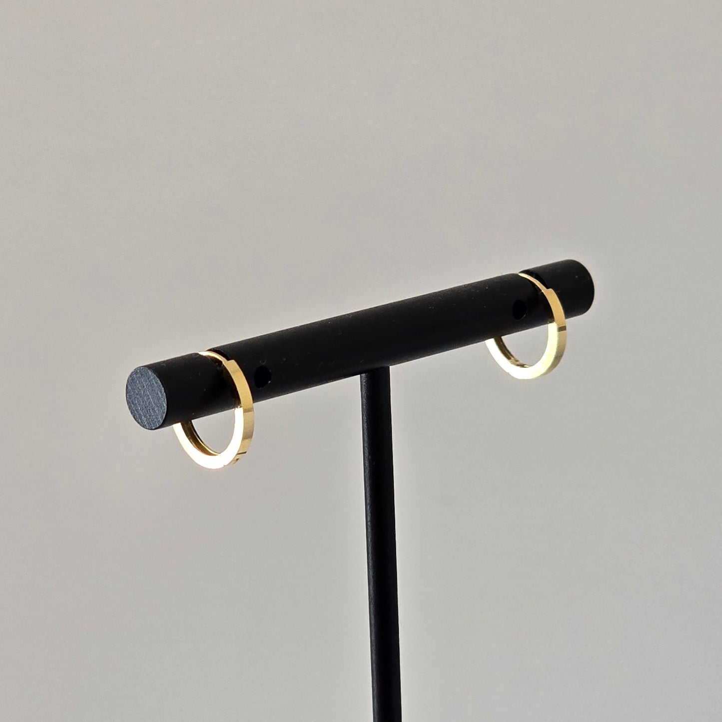 Structured Huggie hoop