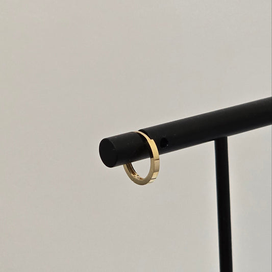 Structured Huggie hoop