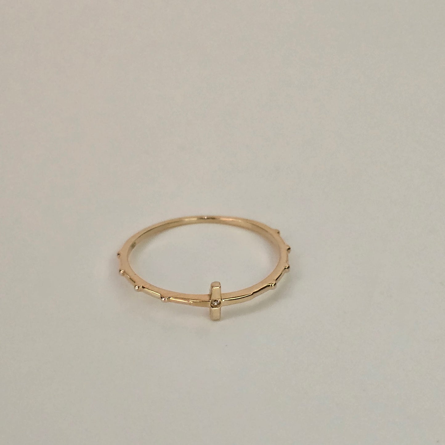 Bamboo cross Ring