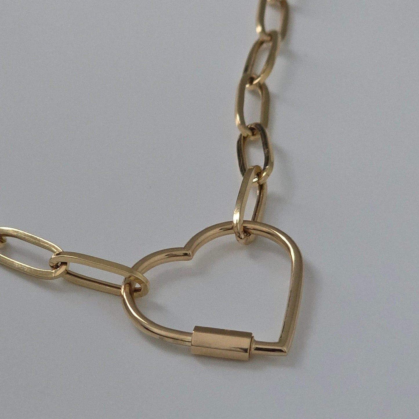 Paperclip heart Necklace