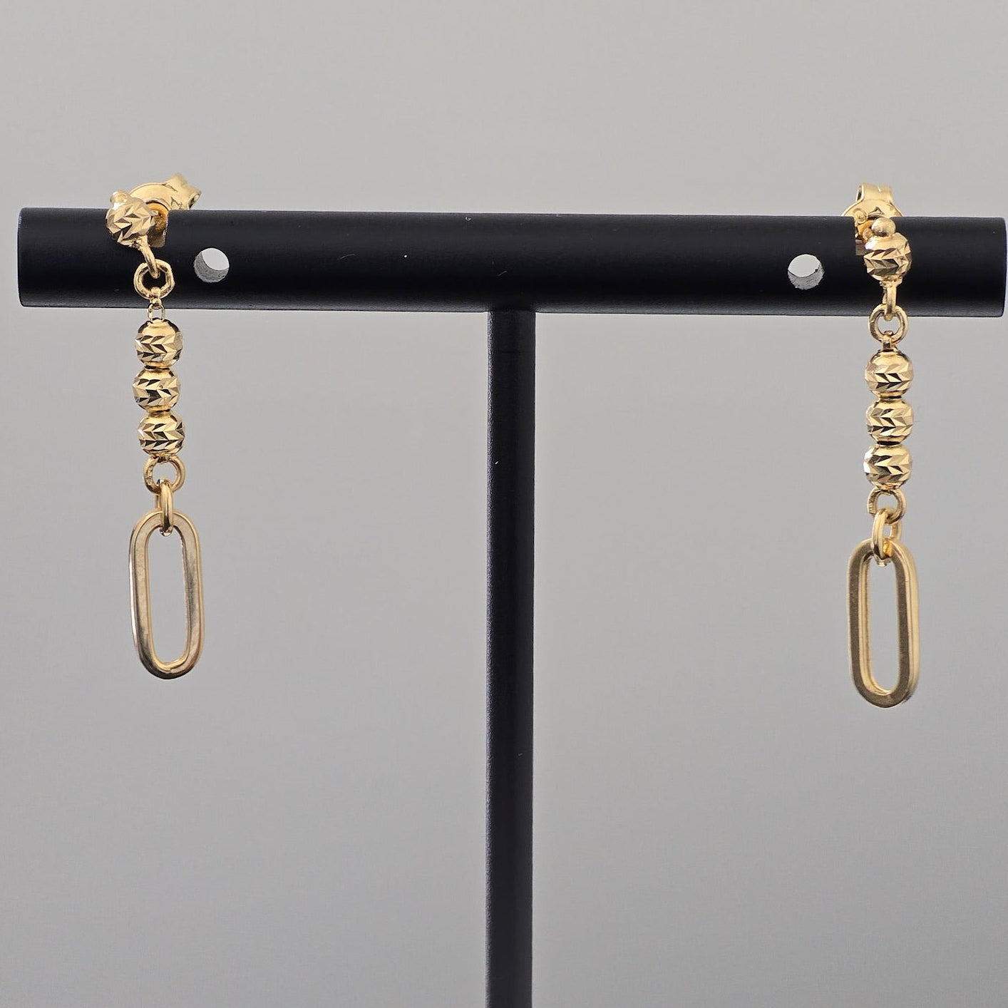 Clip dangle earrings