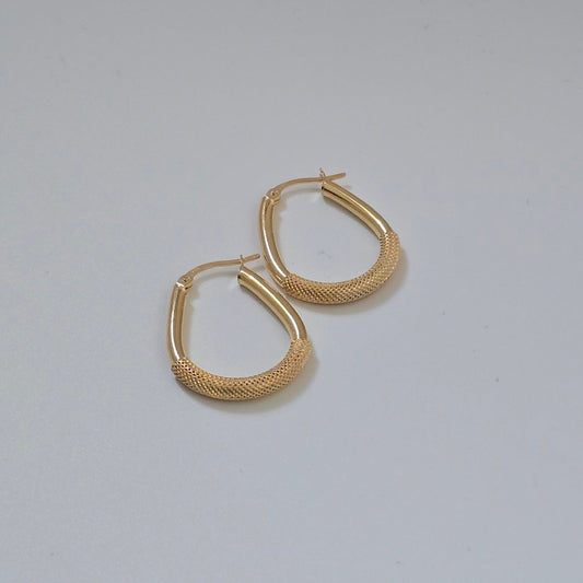 Drop Textured hoops