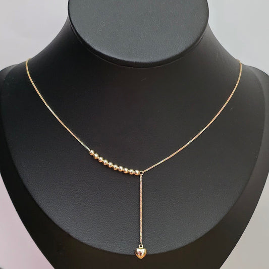 Beaded drop necklace
