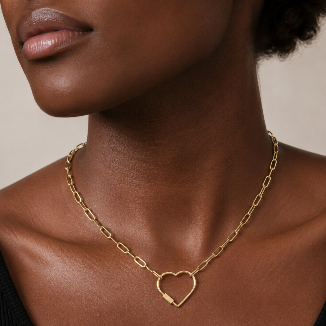 Paperclip heart Necklace