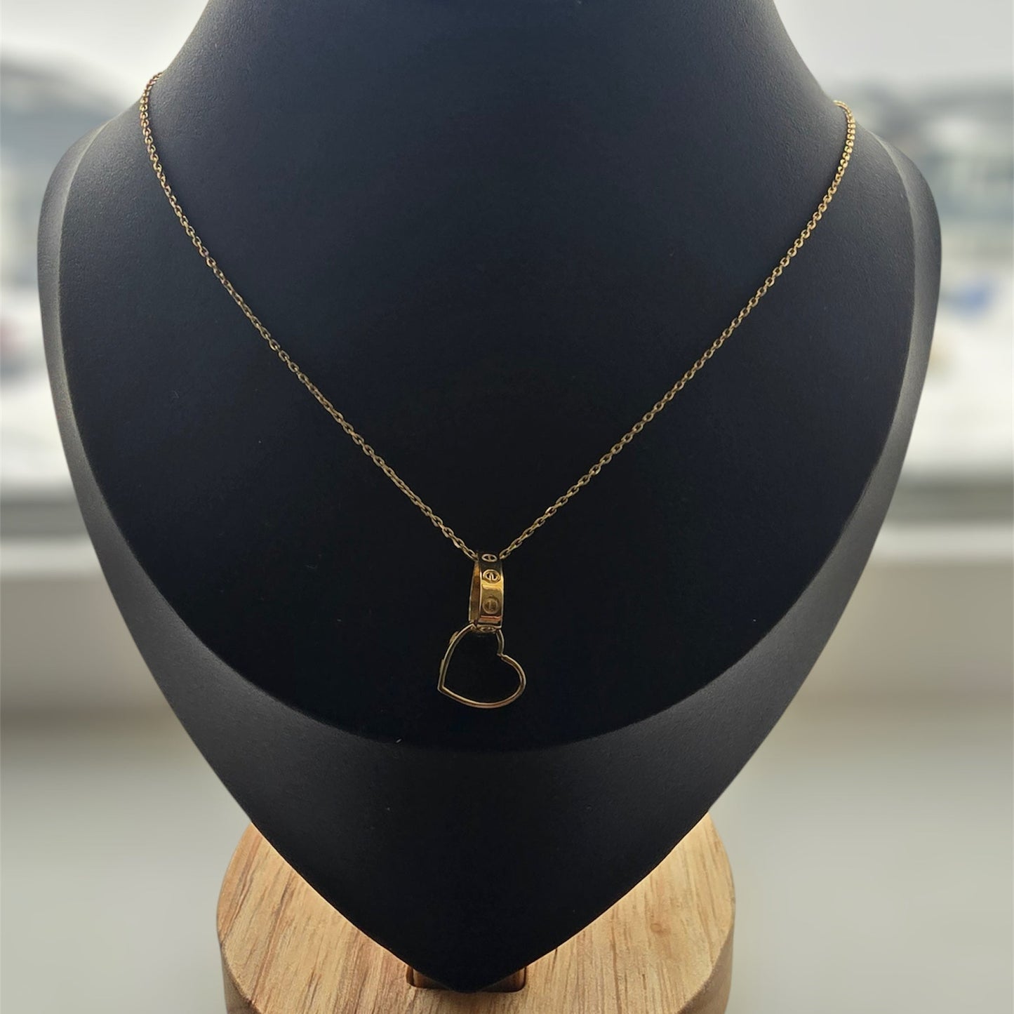 Inspired heart necklace