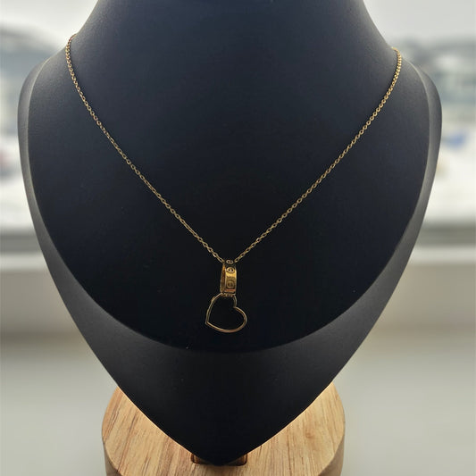 Inspired heart necklace