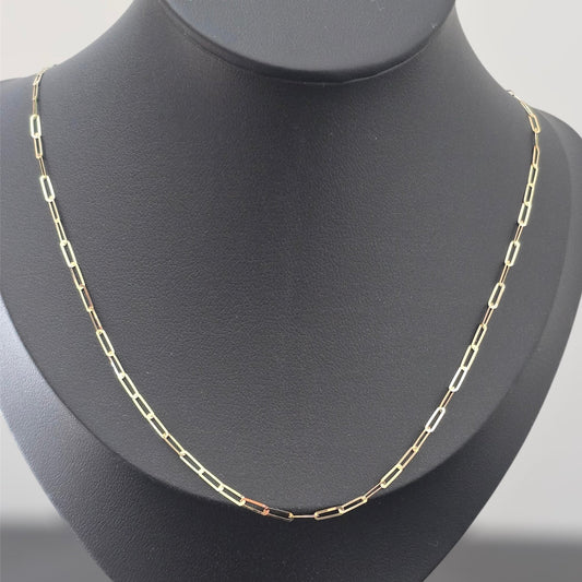 Paperclip Necklace- Flat